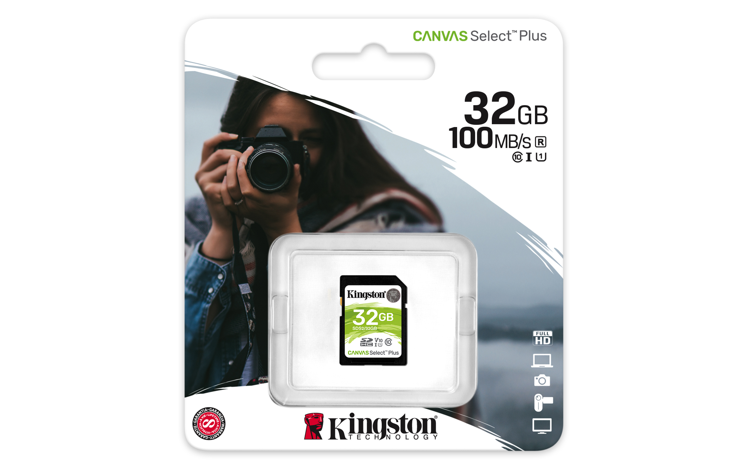 SD KINGSTON CANVAS PLUS 32GB HC 10