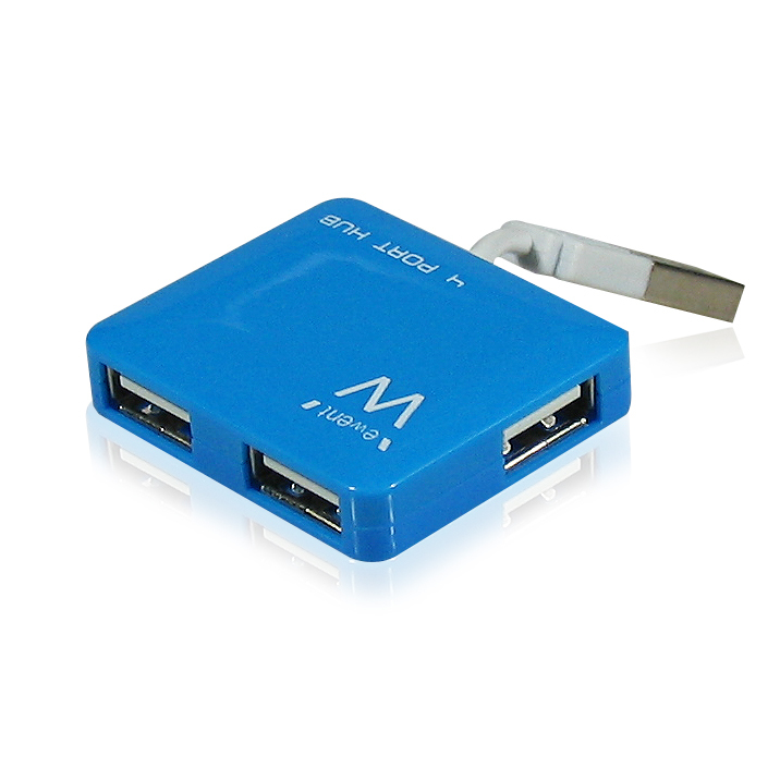 MINI HUB USB 2.0 EWENT 4P BLU