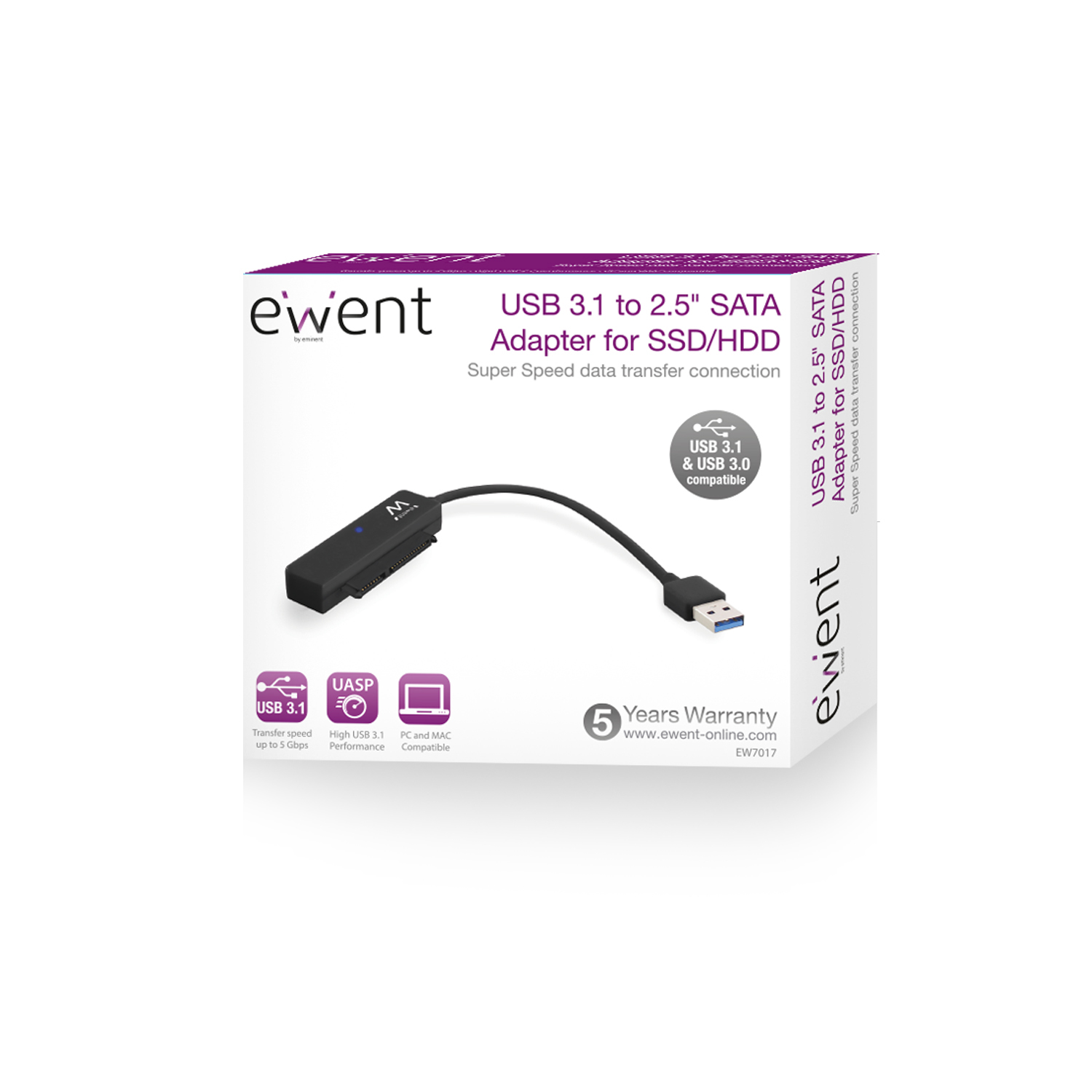 ADATTATORE EWENT USB 3.1 A SATA 2.5