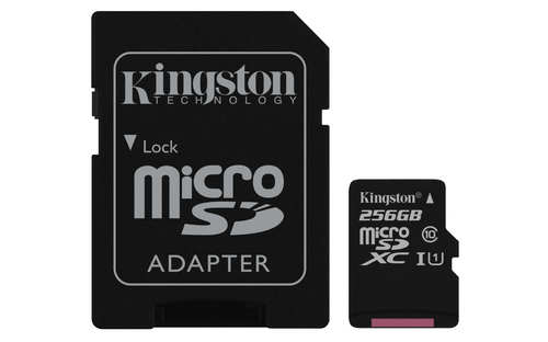 MICRO SD KINGSTON CANVAS 256GB HC 10