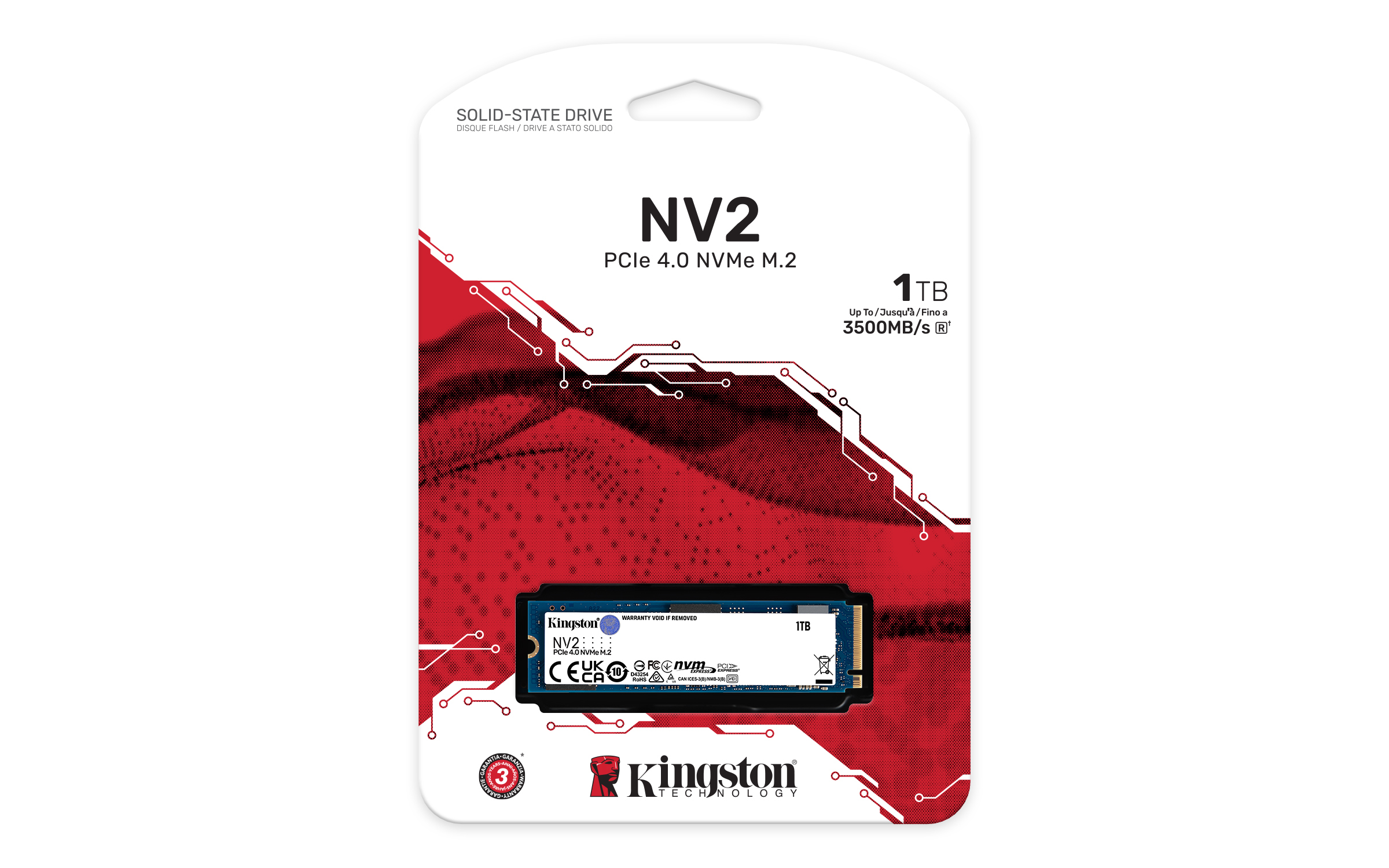 KINGSTON SSD NV2 1TB M.2 PCIe NVMe Gen 4.0