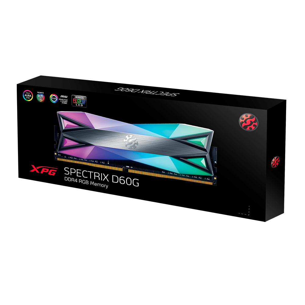 ADATA 1X8GB SPECTRIX D60G RGB DDR4 3200 C16