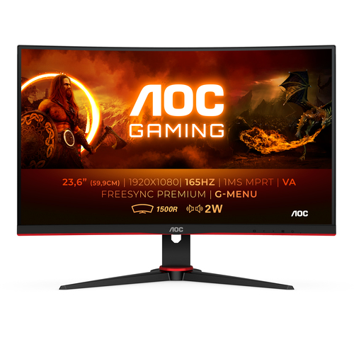 MONITOR AOC C24G2AE 23.6 Curvo 165Hz FullHD 1ms FreeSync HDMI/DP
