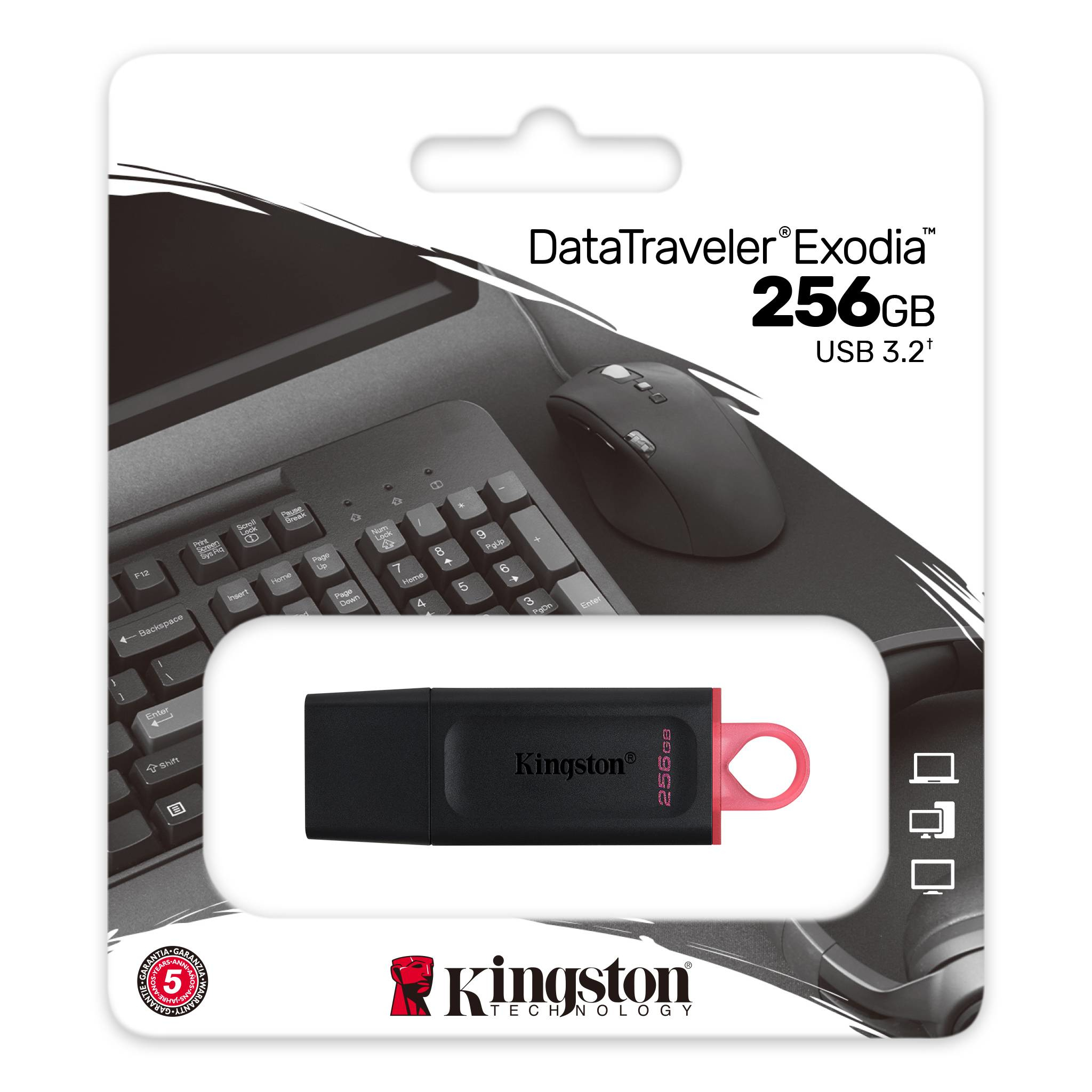 PEN DRIVE KINGSTON DTX/256GB EXODIA USB 3.2