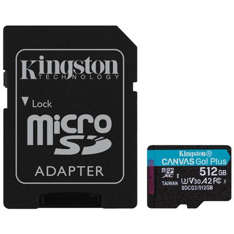 MICRO SD KINGSTON CANVAS PLUS 512GB HC 10