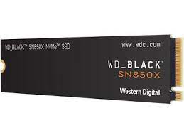 WESTERN DIGITAL WDS200T2X0E BLACK SN850x Gaming SSD 2TB M.2 NVMe