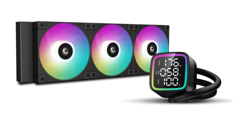 DEEPCOOL LD360 LCD 2.8"  ARGB BLACK 360mm - immagine 2