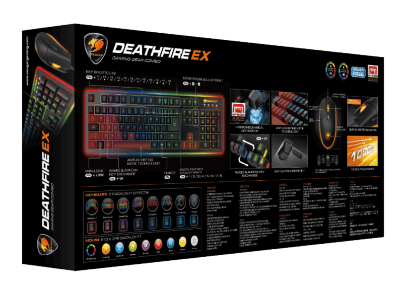 KIT TASTIERA/MOUSE COUGAR DEATHFIRE - immagine 6