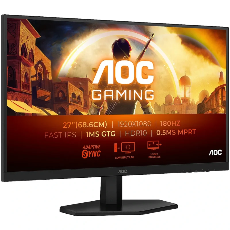 Monitor 27" AOC 27G42E IPS 180Hz Full HD 1ms Adaptive Sync HDMI/DisplayPort