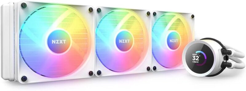 NZXT KRAKEN 360mm LCD ARGB WHITE - immagine 3
