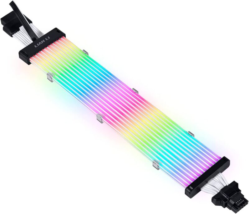 LIAN LI STRIMER PLUS V2 12VHPWR 16P A 16P 8 STRISCE LED 320mm