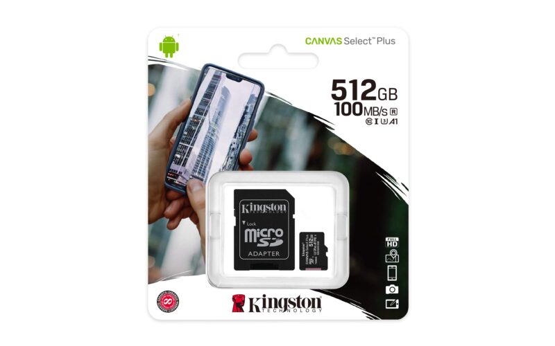MICRO SD KINGSTON CANVAS PLUS 512GB HC 10
