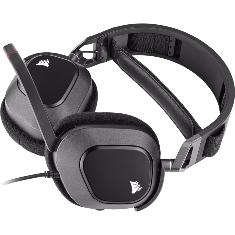 Corsair HS80 RGB Wireless Cuffia con Microfono PC Carbon "Corsair Renewed" - immagine 2