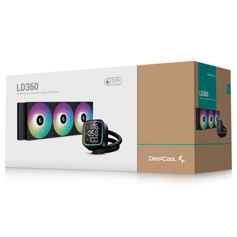 DEEPCOOL LD360 LCD 2.8"  ARGB BLACK 360mm