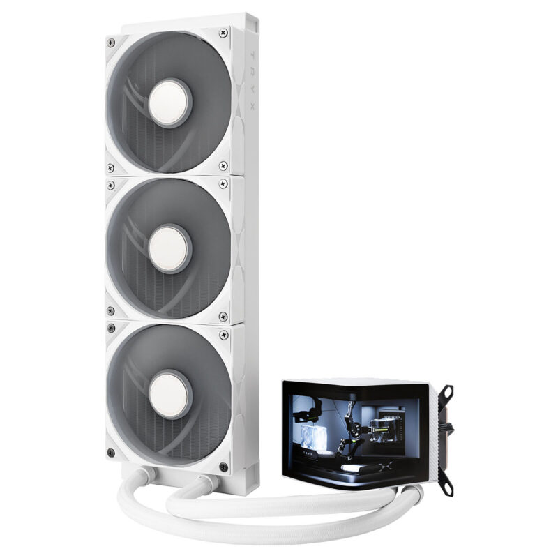 TRYX PANORAMA 360 ARGB LCD 2K 3D CURVO 360mm - immagine 2
