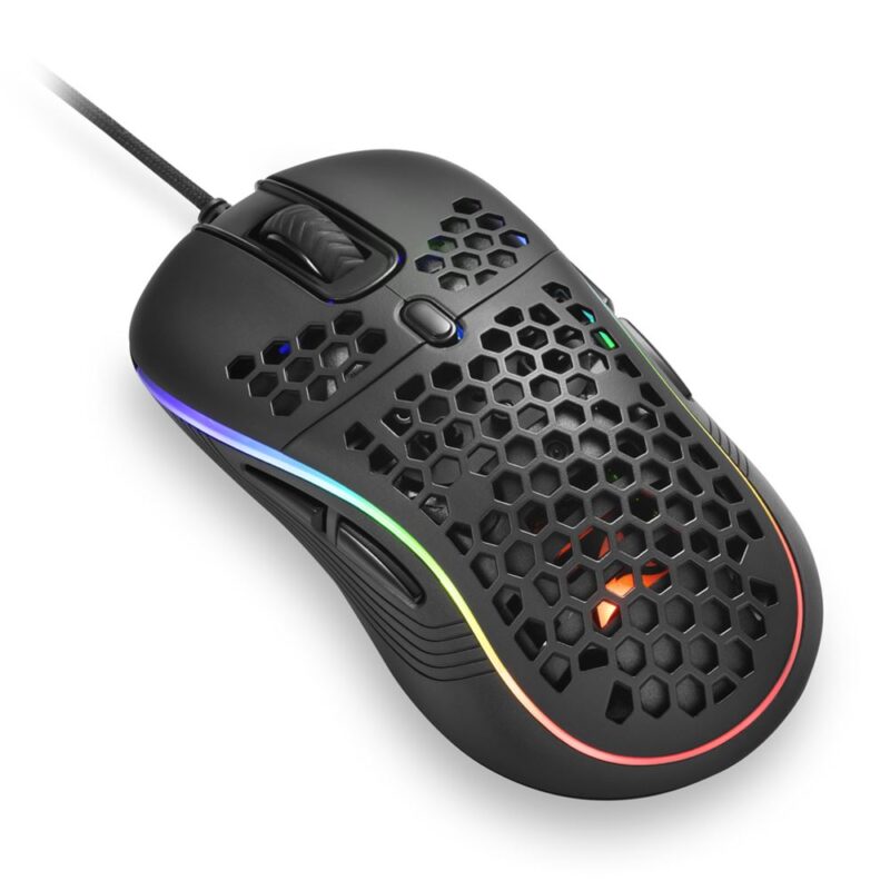 MOUSE SHARKOON LIGHT2-S RGB BLACK