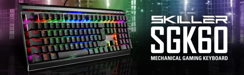 TASTIERA SHARKOON SKILLER RGB SGK60 RED SWITCH - immagine 2