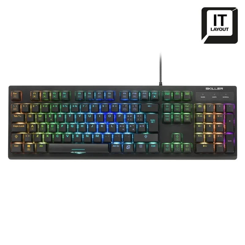 TASTIERA SHARKOON SKILLER SGK30 SWITCH BLUE RGB - immagine 2