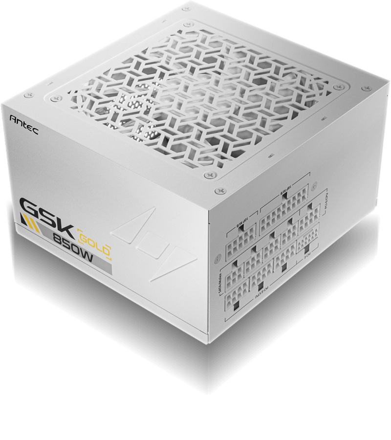 ALIMENTATORE ANTEC GSK850 EC 850W ATX 3.1 PCIe 5.1 80+ GOLD FULL MODULAR WHITE - immagine 3