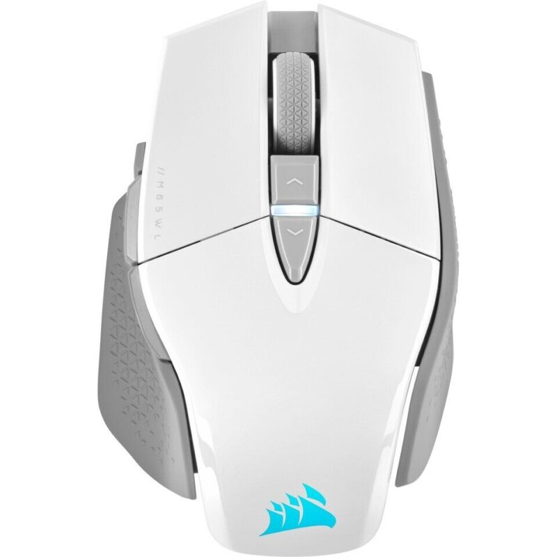Mouse Corsair M65 RGB Ultra Wireless Gaming Ottico 26000DPI 8 Tasti "Corsair Renewed" White