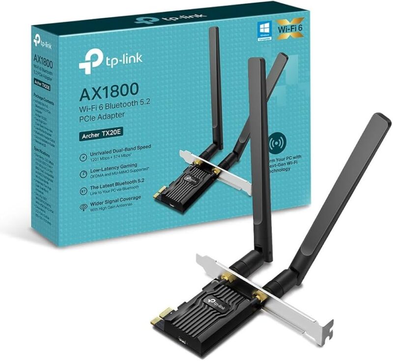 TP-LINK ARCHER AX1800 T20E WIFI 574Mbps+ 1210Mbps Bluetooth 5.2