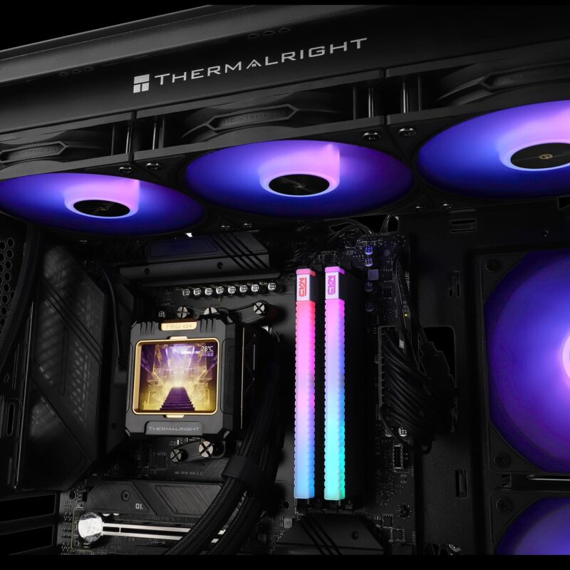THERMALRIGHT FROZEN WARFRAME 360 LCD ARGB WHITE 360mm - immagine 2
