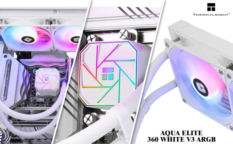 THERMALRIGHT AQUA ELITE 360 V3 ARGB WHITE 360mm - immagine 4