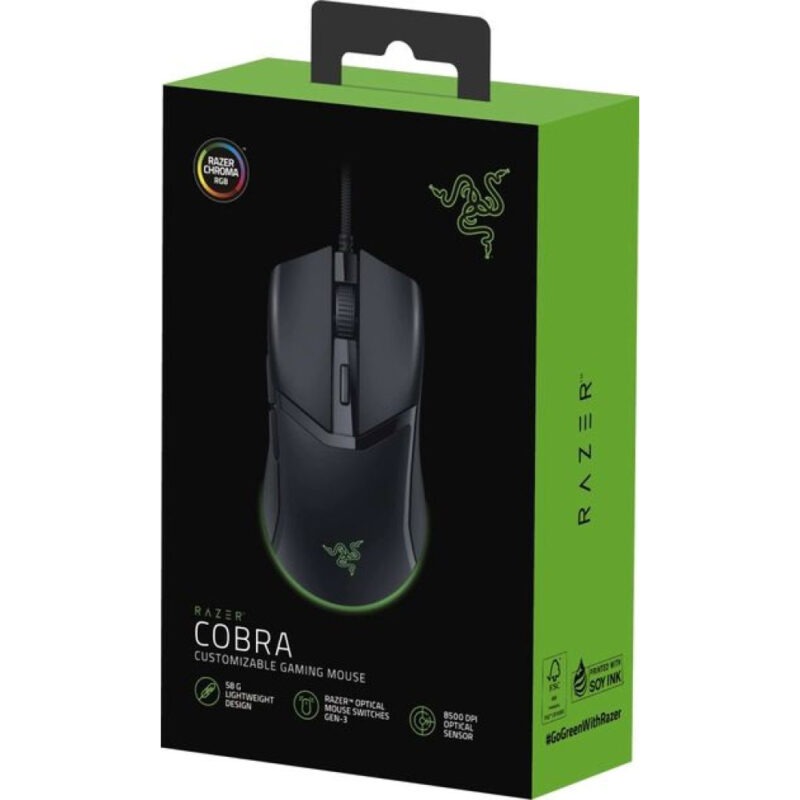 MOUSE RAZER COBRA RGB BLACK