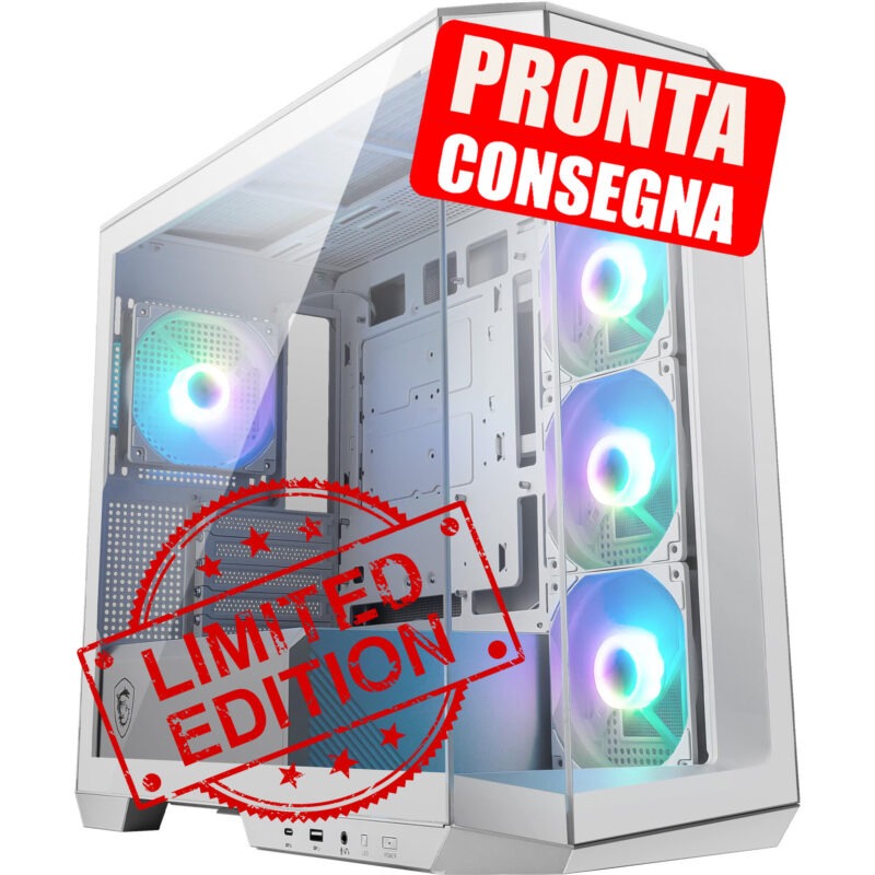 GeB GAMING WHITE PEARL - RTX 5070  - PRONTA CONSEGNA