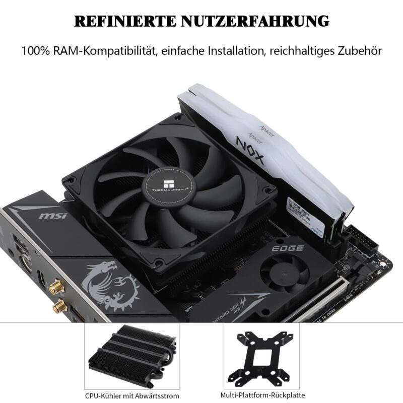 THERMALRIGHT  AXP-90 X36 LOW PROFILE BLACK SKAM5/1700 - immagine 4