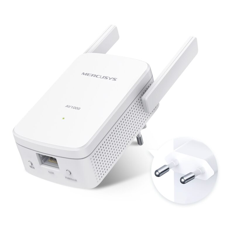 KIT POWERLINE WIFI MERCURY MP510 1000Mbps/300Mbps 2PZ - immagine 3