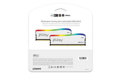 KINGSTON 8GB FURY BEAST SPECIAL RGB DDR4 3200 CL16 - immagine 5
