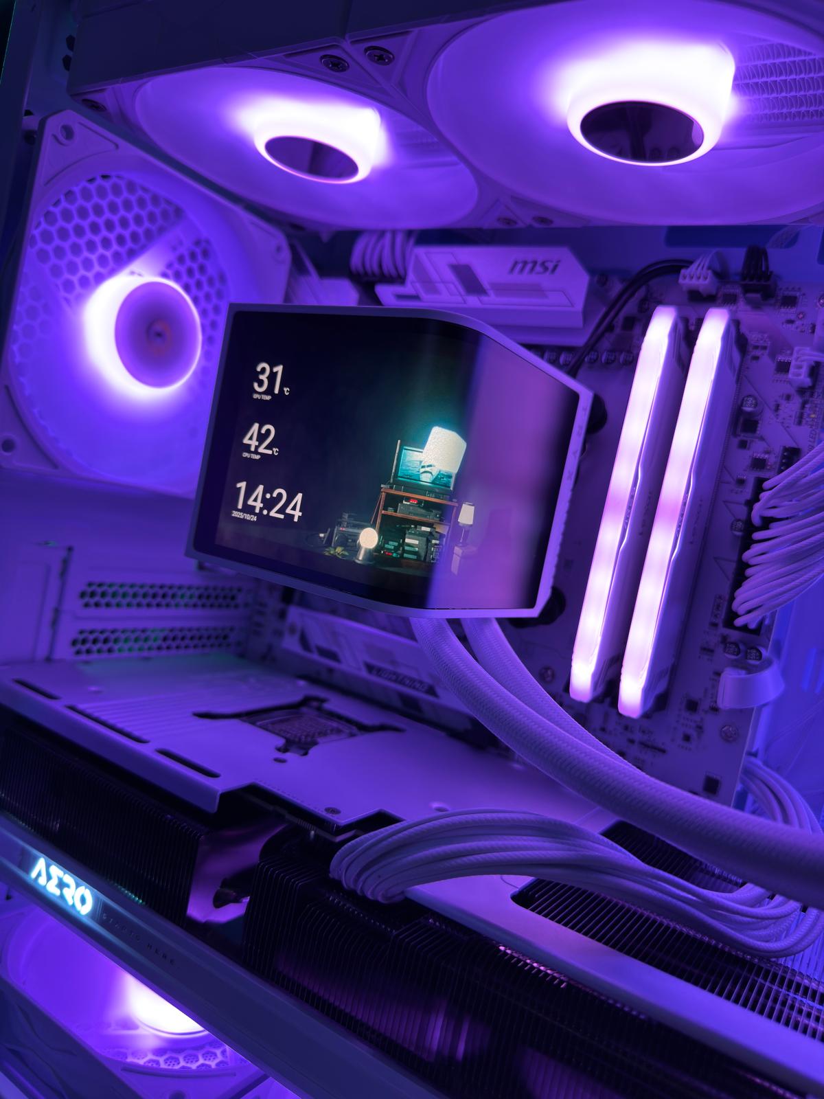 GeB GAMING VELGOR WHITE RTX 5070 TI - immagine 3
