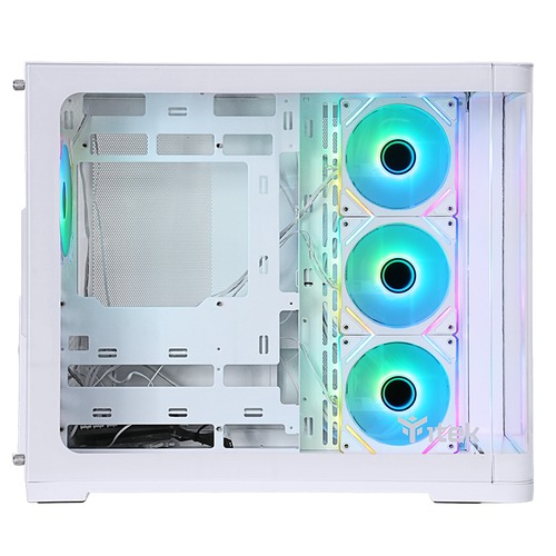 CASE ITEK DARK CAVE CURVE ARGB WHITE USB 3.0 ATX - immagine 2