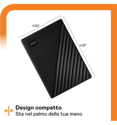 W.DIGITAL PASSPORT 5TB 2.5" USB 3.0 - immagine 2