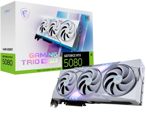 MSI GEFORCE RTX 5080 GAMING X TRIO OC WHITE 16GB