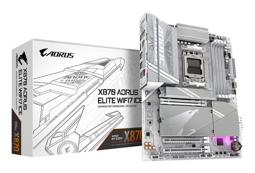 GIGABYTE X870 AORUS ELITE WIFI7 ICE SKAM5 ATX