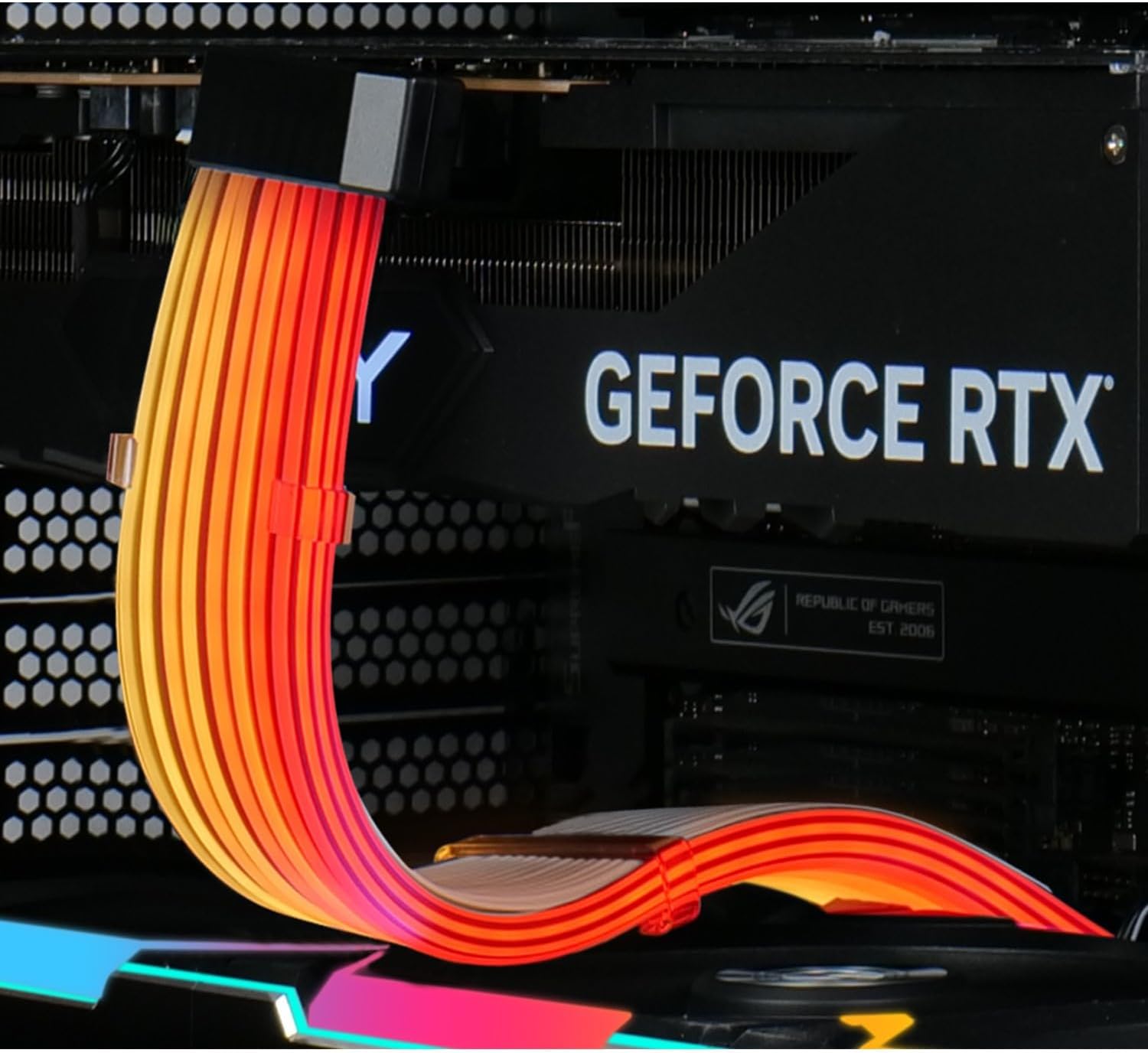 LIAN LI STRIMER WIRELESS 12VHPWR A 12VHPWR 8 STRISCE LED 335mm - immagine 3