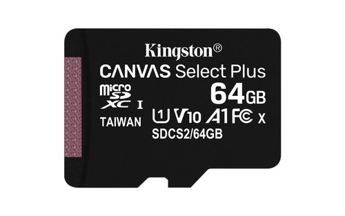 MICRO SD KINGSTON CANVAS PLUS 64GB HC 10 - immagine 3