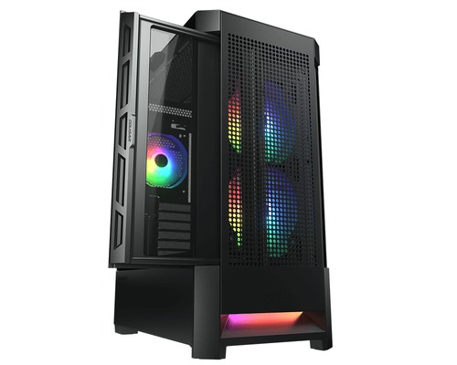 CASE COUGAR AIRFACE RGB BLACK ATX - immagine 2