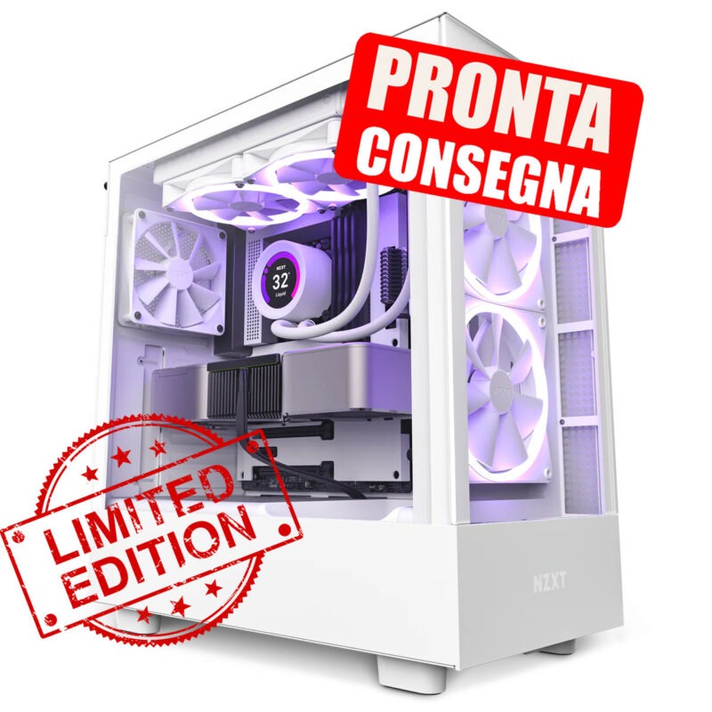 GeB GAMING WHITE NOVA - RTX 5060 TI - PRONTA CONSEGNA