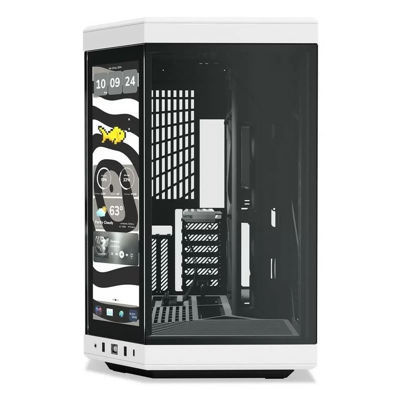 CASE HYTE Y70 INFINITE PANDA WHITE/BLACK ATX - immagine 5