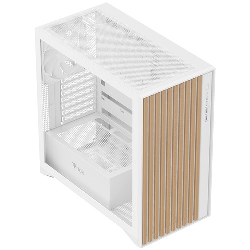CASE ITEK WOODY WHITE USB 3.0/TYPE-C ATX - immagine 4