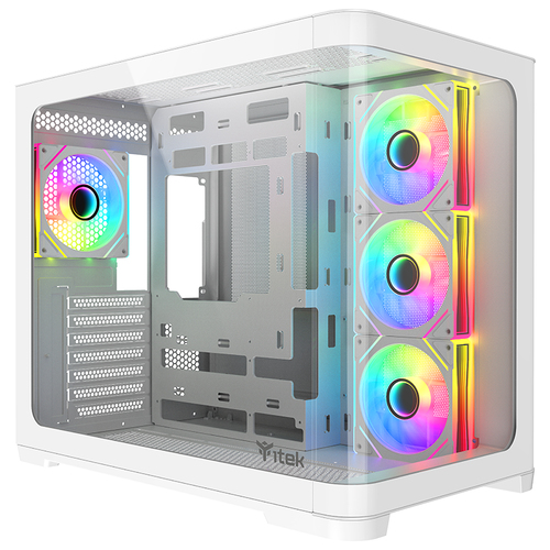 CASE ITEK DARK CAVE CURVE ARGB WHITE USB 3.0 ATX