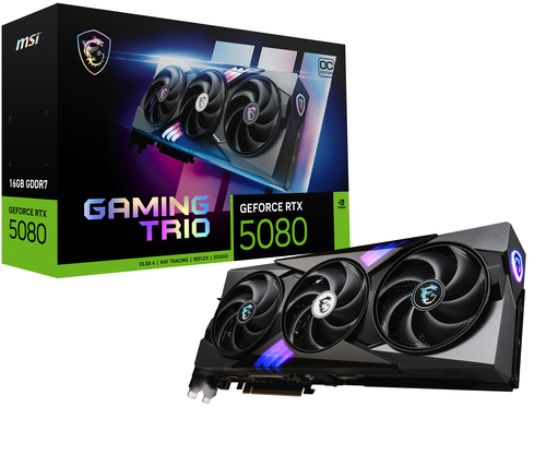 MSI GEFORCE RTX 5080 GAMING X TRIO OC 16GB