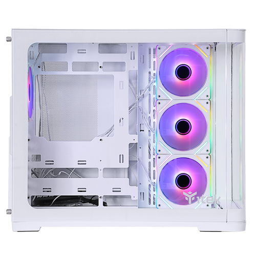 CASE ITEK DARK CAVE CURVE ARGB WHITE USB 3.0 ATX - immagine 3