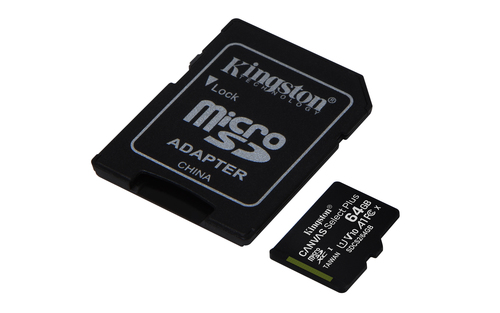 MICRO SD KINGSTON CANVAS PLUS 64GB HC 10 - immagine 2