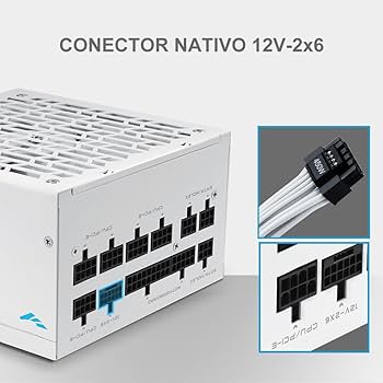 ALIMENTATORE SAMA G1000 1000W 80+ GOLD ATX 3.1 PCIe 5.1 FULL MODULAR WHITE - immagine 4