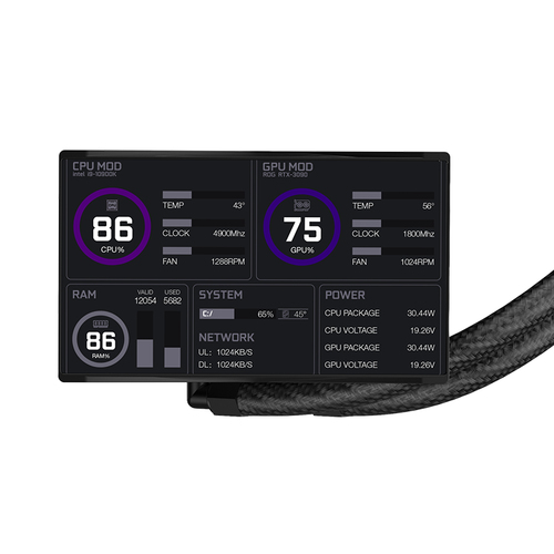 ITEK THERMORA 50B LCD 5" ARGB BLACK 360mm - immagine 4