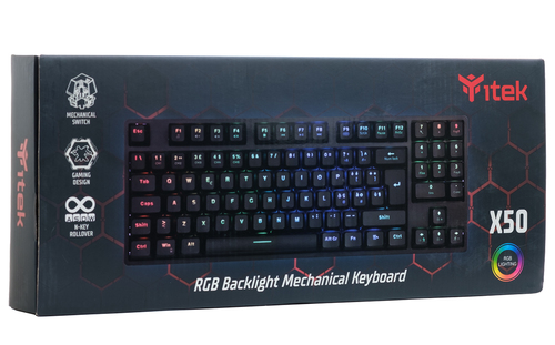 TASTIERA GAMING ITEK X50 RGB SWITCH BLUE - immagine 2